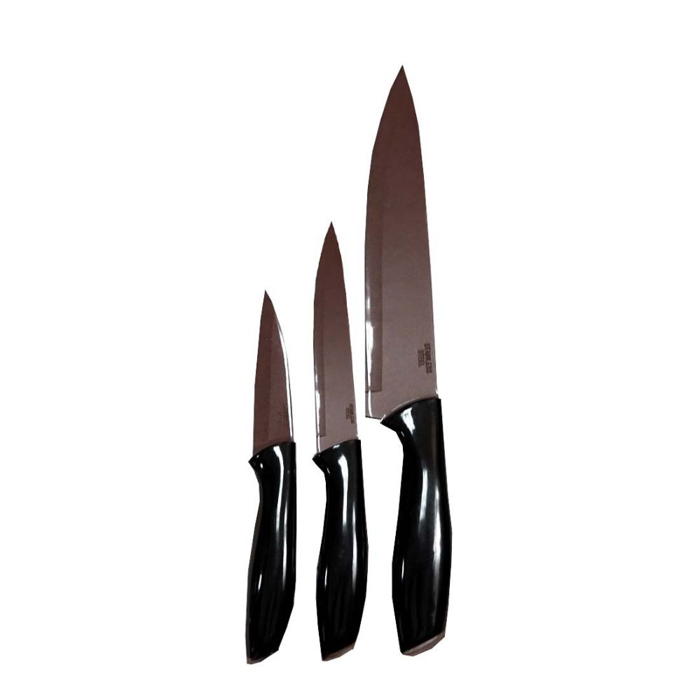 24 pieces of Cooper Coated Knife Set 3 Pack
