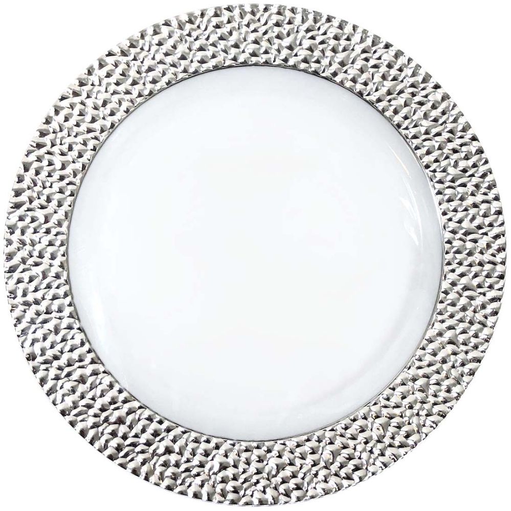 12 Pieces of Crown Dessert Plate Royal Collection 7 In 10 Pk Silver