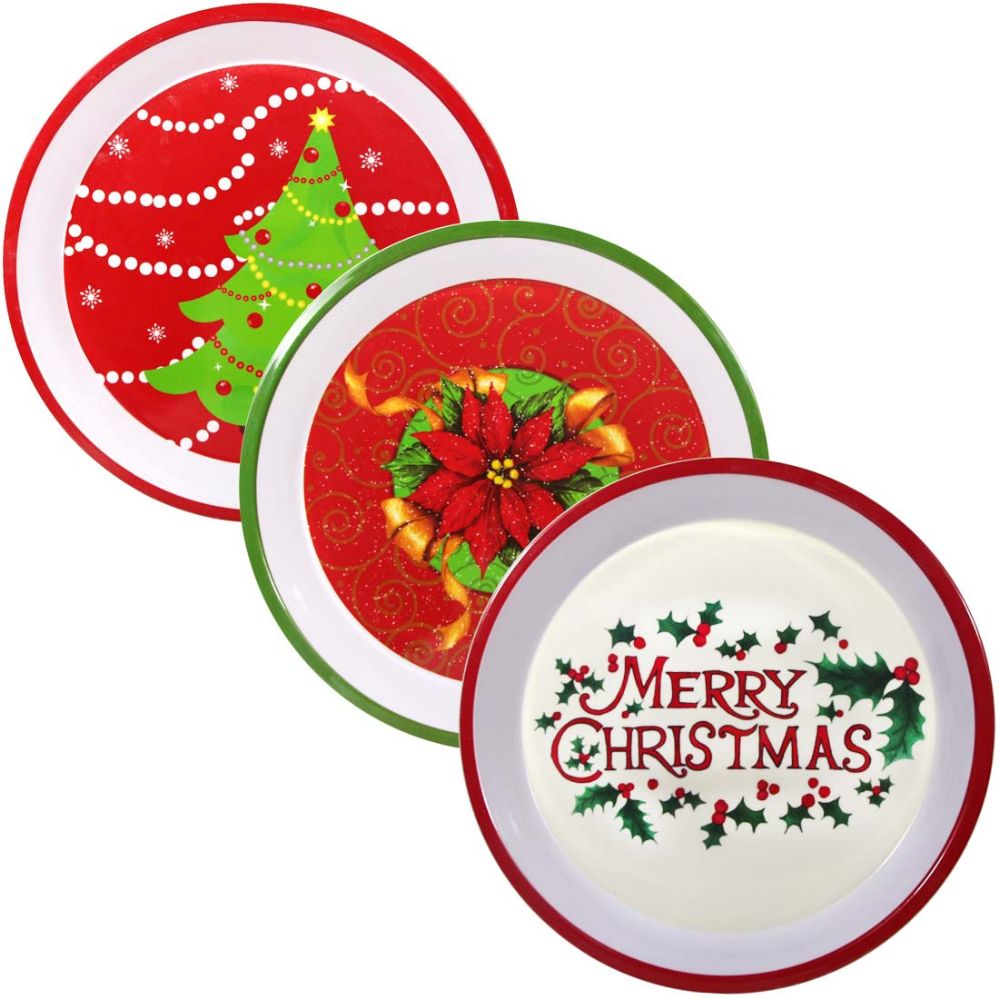48 Pieces of Party Solutions Melamine Xmas