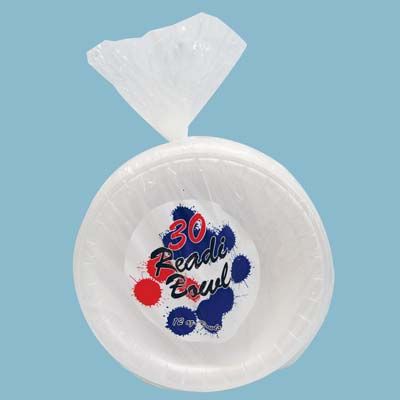 36 Pieces of Readi Foam Bowl 12 Oz 30 Ct White