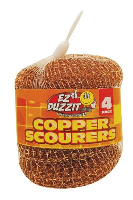 48 Pieces of Copper Scourer 4 Pack 15 Grams In Net Bag