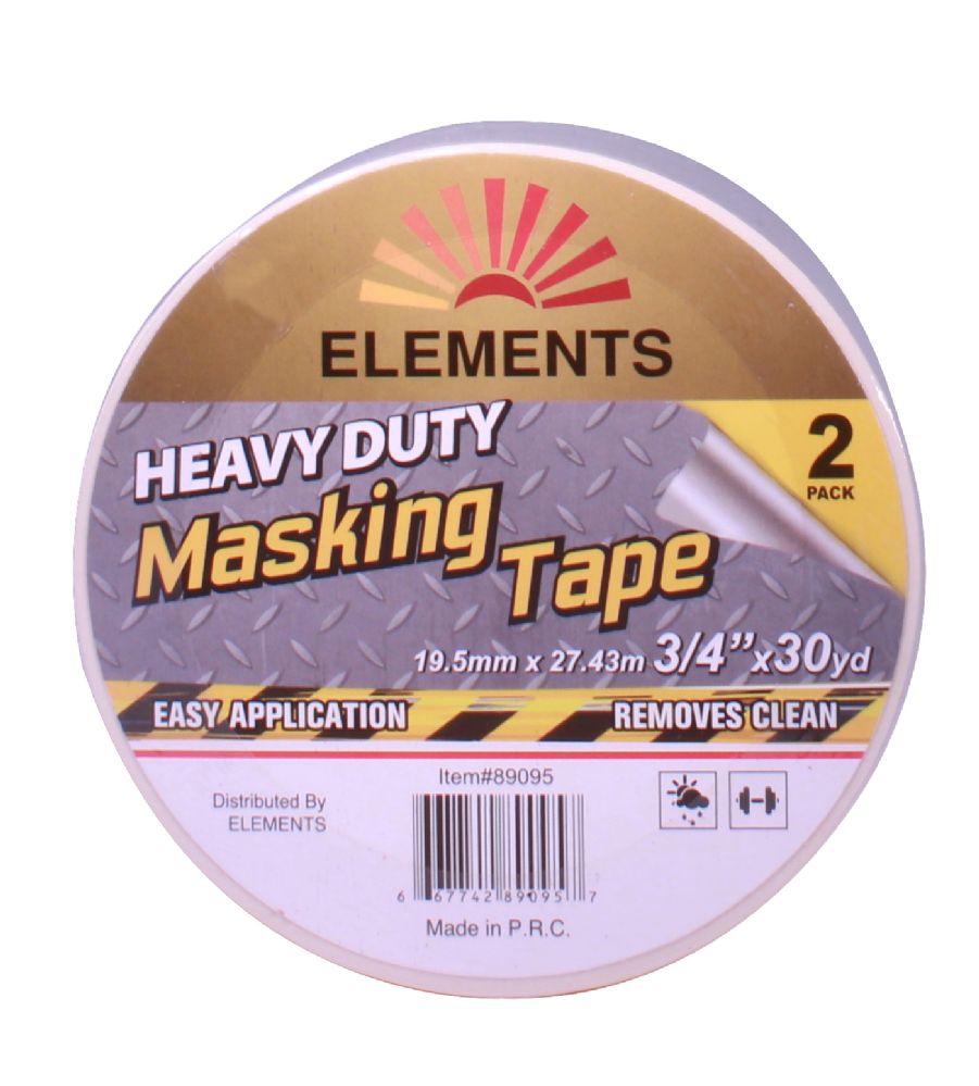 48 Pieces of Pro Touch Masking Tape 2 Pack 3/4 X 30 Yard Heavy Duty