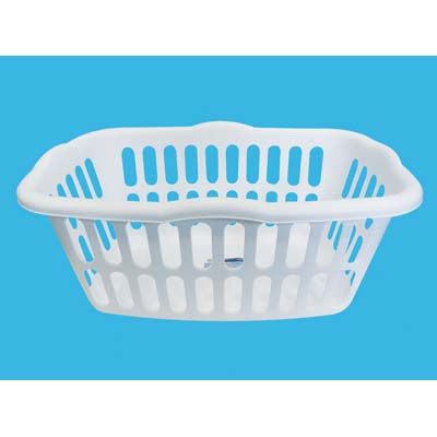 12 Pieces of Laundry Basket White Black Assorted 24x17x10