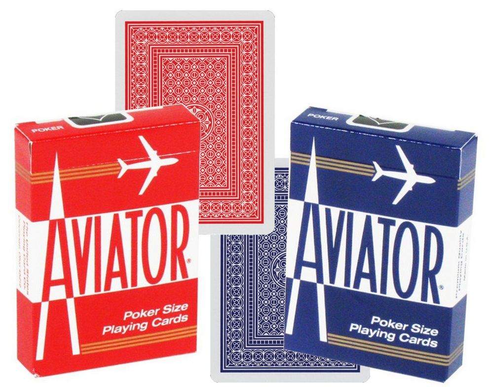 12 Pieces of Aviator Playing Card Poker