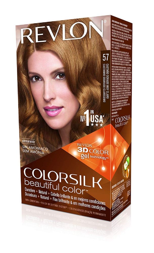 12 Pieces of Color Silk Number 57 Lightest Golden Brown