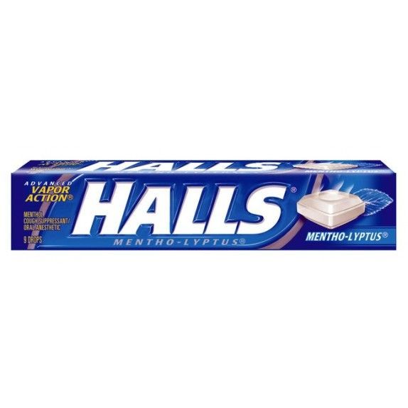 20 Pieces of Halls Cough Drops 9ct Menthol