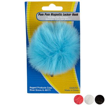 36 Pieces of Pom Pom Locker Hook Magnetic 4ast Colors Stat Tcd