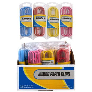 24 Pieces of Paper Clips Jumbo 3.94in 6pk