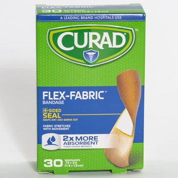 24 Pieces of Bandages Curad 30 Ct Flex Fabric Boxed *2.99* #cur47315rrb