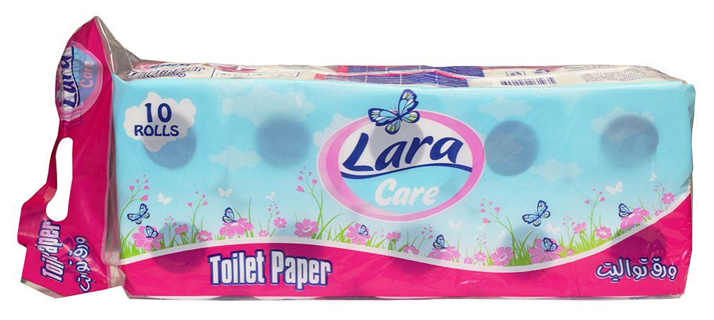 6 Pieces of Lara Care Toilet Paper 10 Ct 2 Ply 130 Sheets