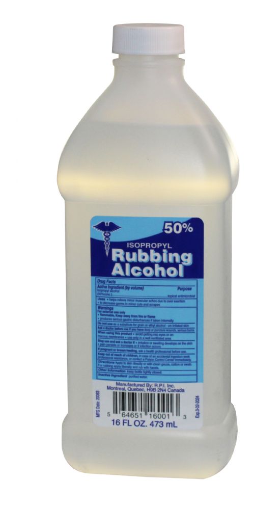 24 Pieces of Rubbing Alcohol 50% Clear 16 Oz ** 5 Cases Min**