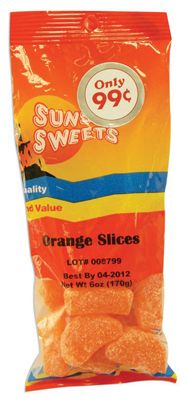 12 pieces of Sunset Orange Slices 4 Oz Prepriced $.99