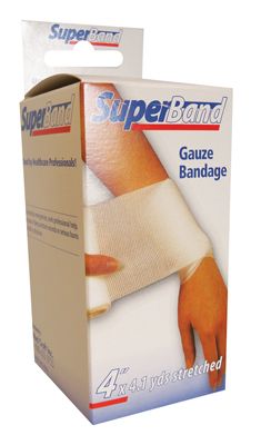 36 Pieces of Super Band Gauze Bandage 4 Inch Boxed