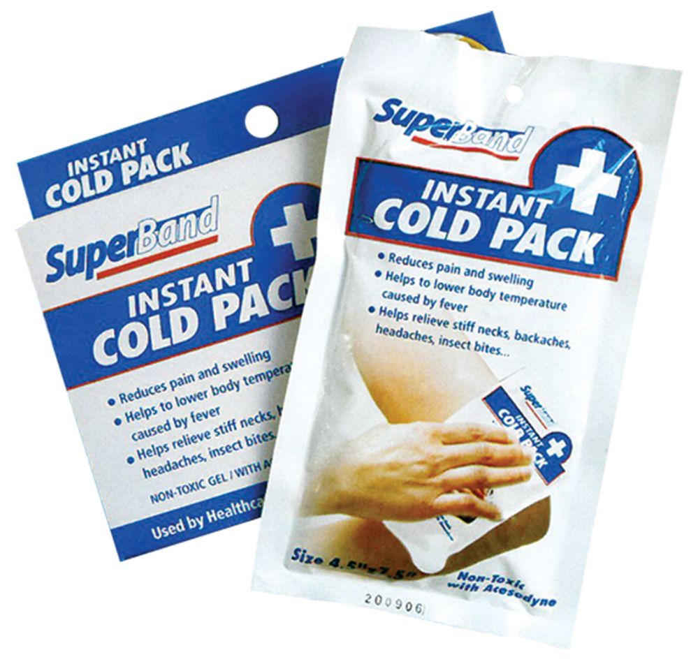 36 Pieces of Super Band Instant Cold Pack 4.5 X 7.5 Inch Non Toxic With Acesodyne
