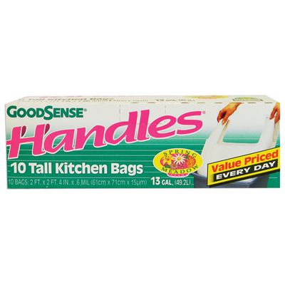 24 Pieces of Good Sense Kitchen Bag 10 Pack 13 Gallon With Handles Spring Meadow Scent