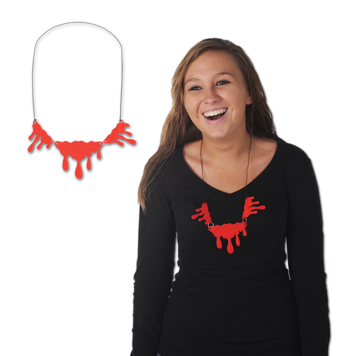 12 Pieces of Dripping Blood Necklace