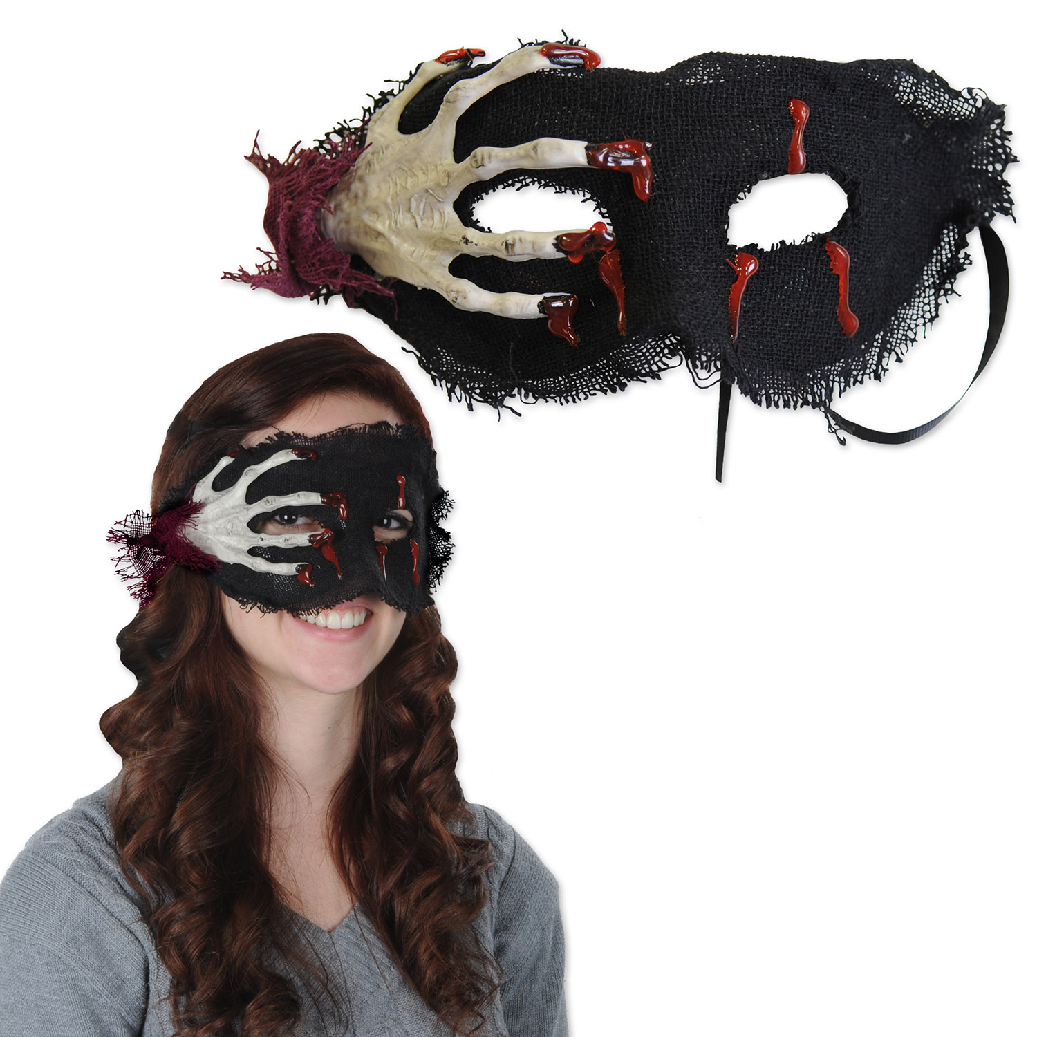 12 Pieces of Skeleton Hand Mask