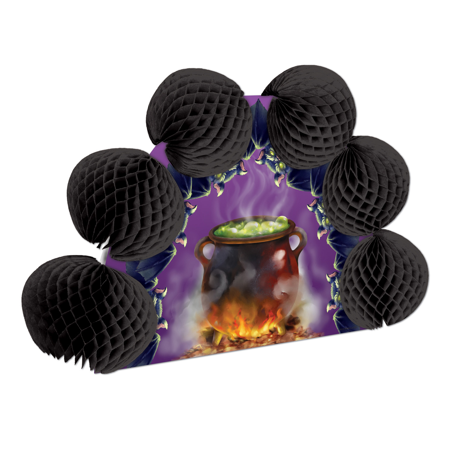 12 Pieces of Cauldron & Bats Pop-Over Centerpiece