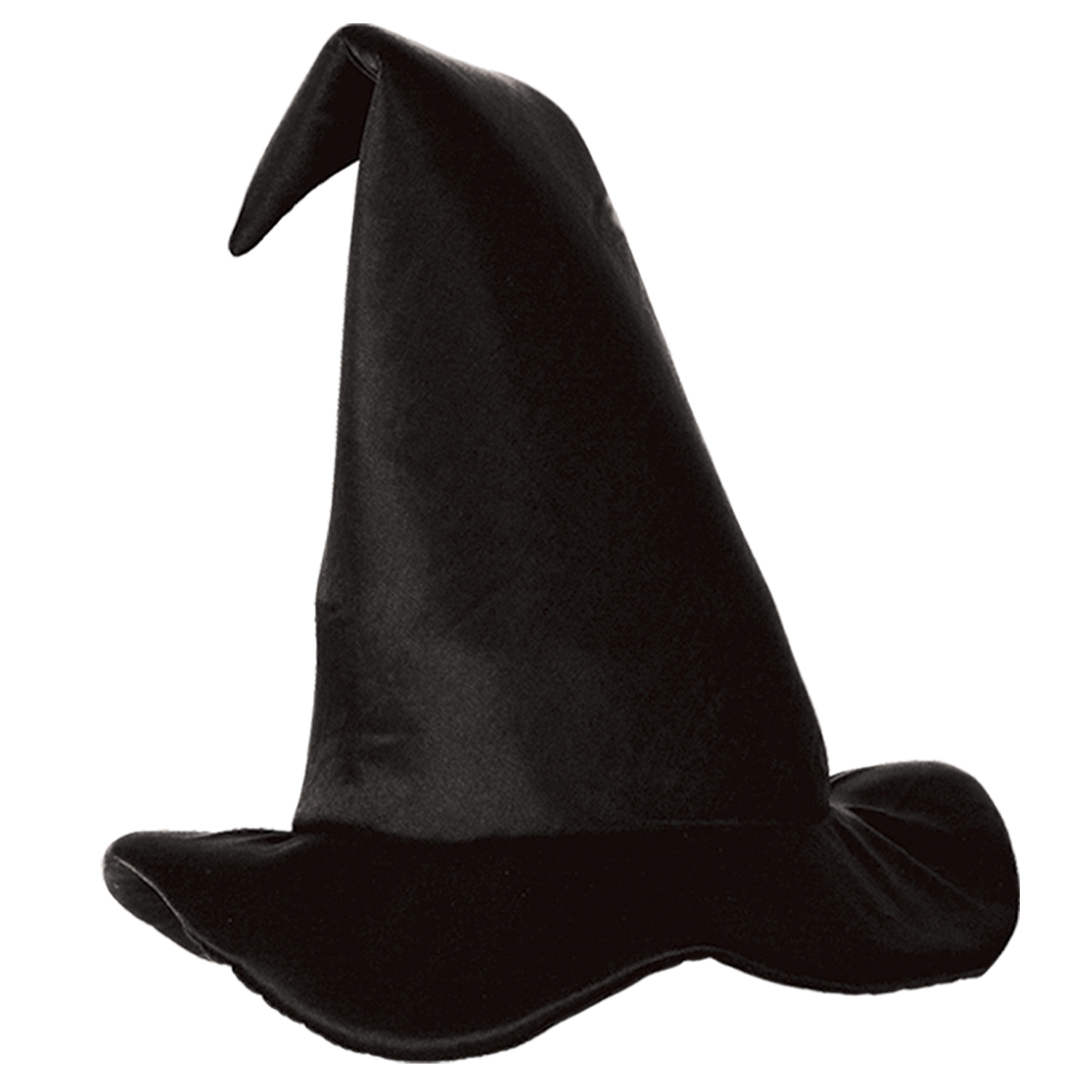 12 Pieces of Satin-Soft Black Witch Hat