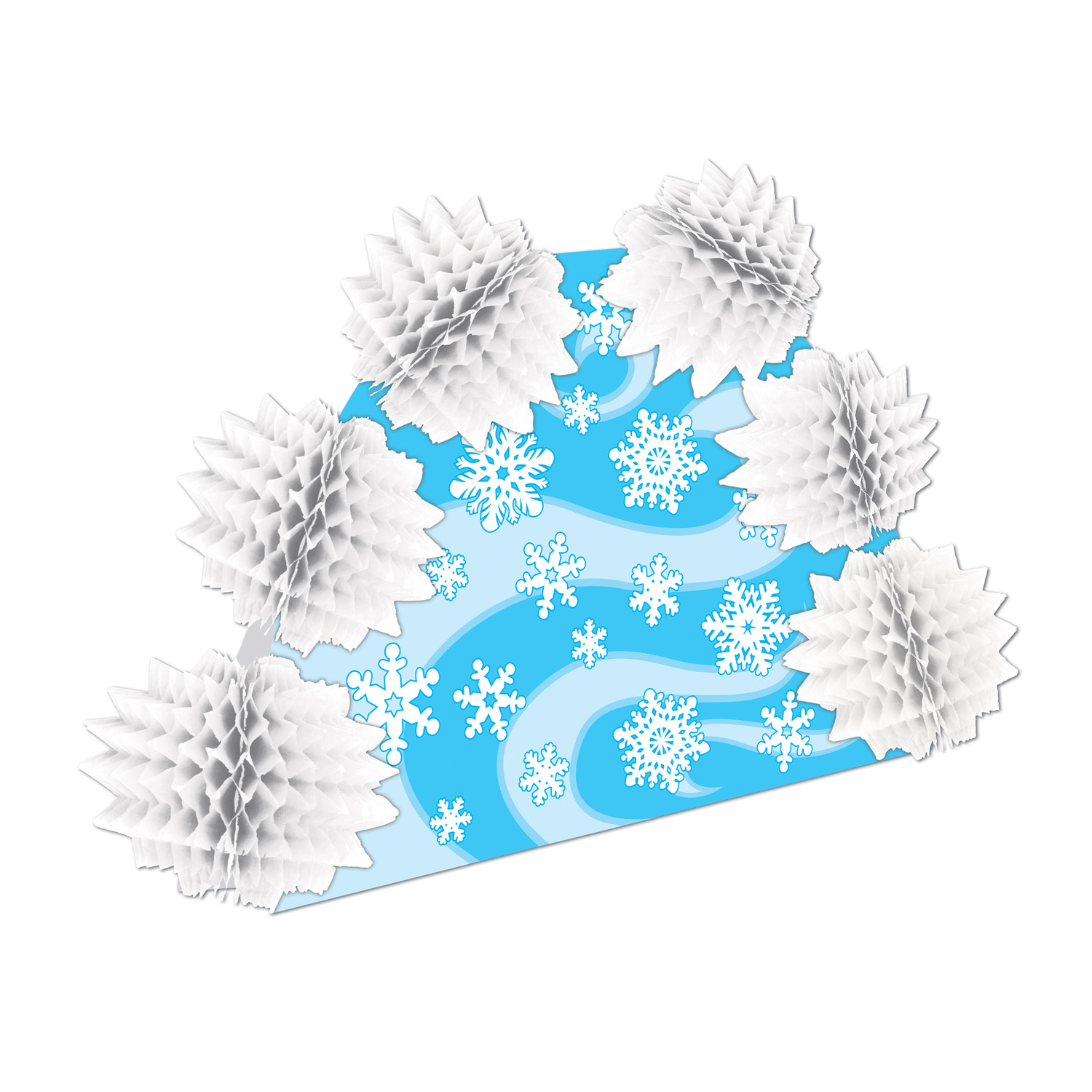 12 Pieces of Snowflake Pop-Over Centerpiece