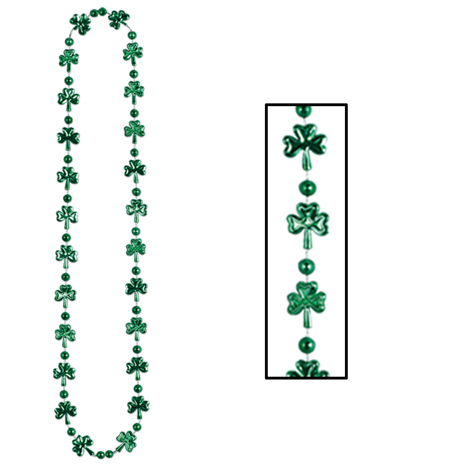 12 Pieces of Shamrock Beads