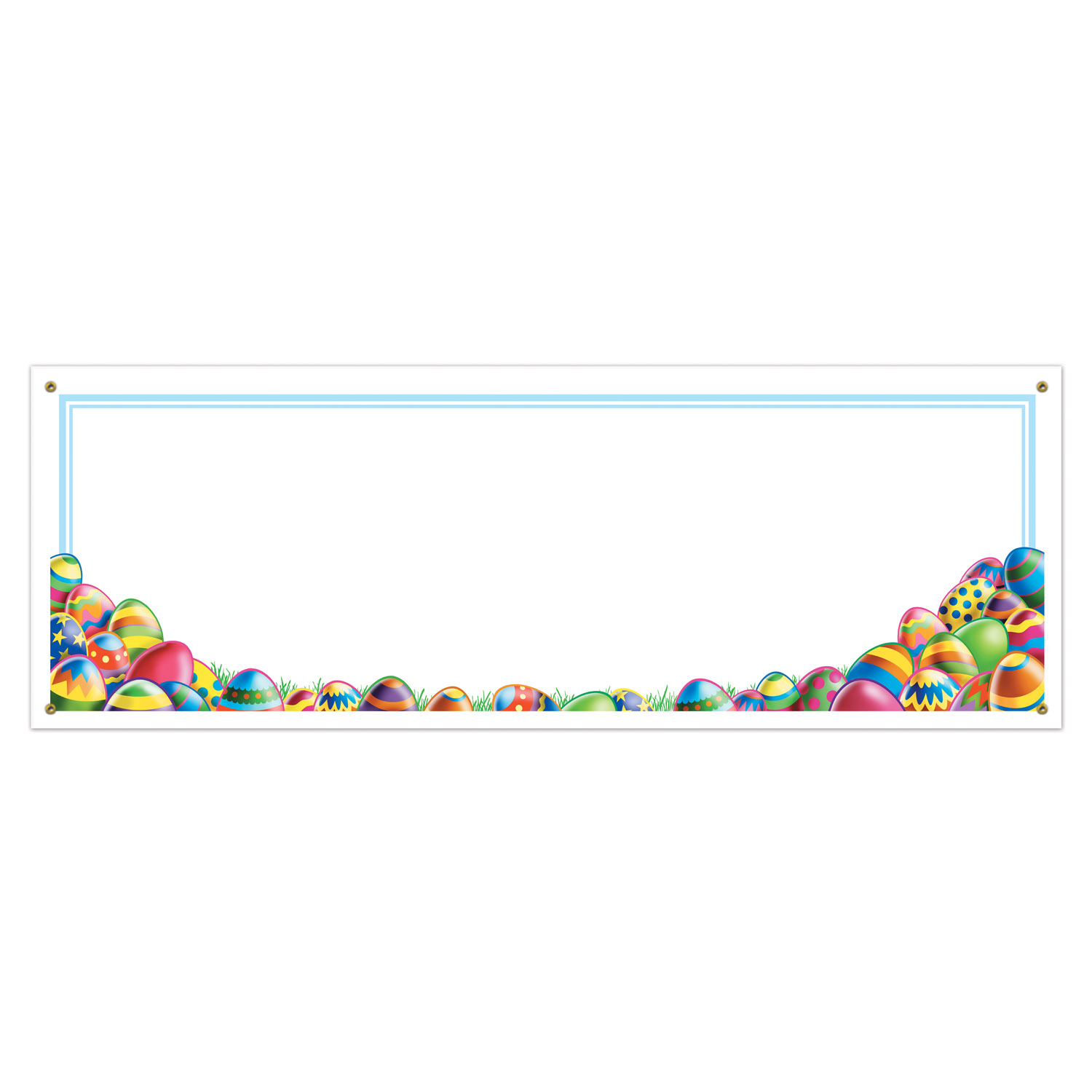 12 Pieces of Easter Egg Hunt Sign Banner