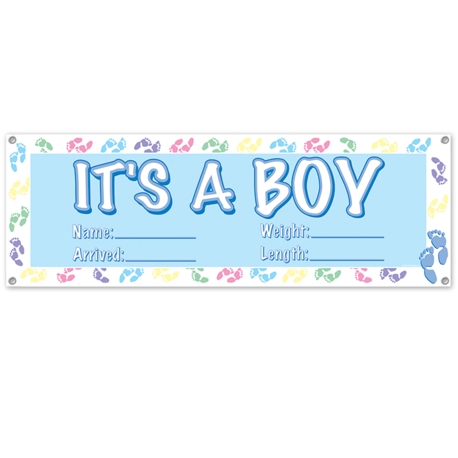 12 Pieces of It's A Boy Sign Banner
