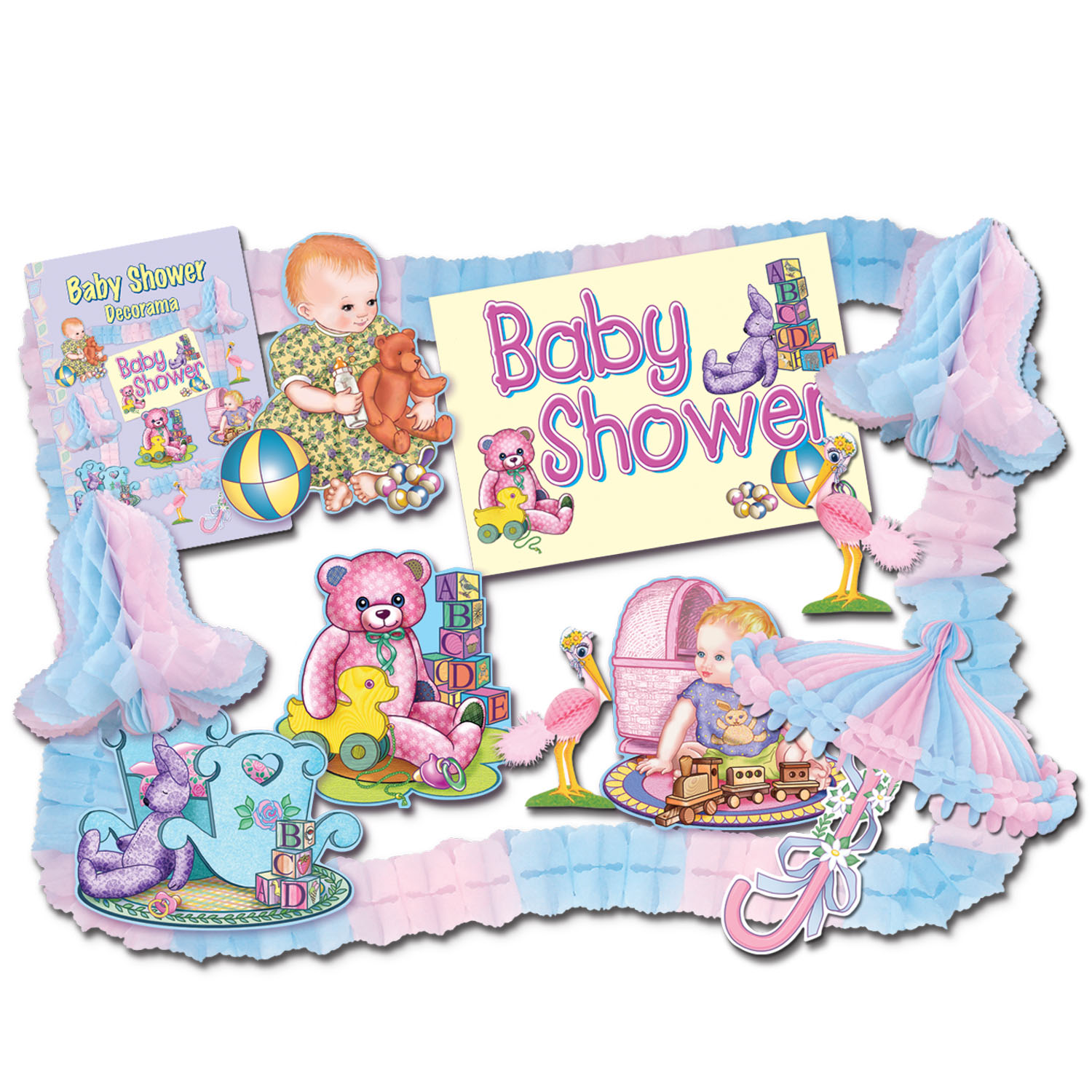 6 Pieces of Baby Shower Party Kit