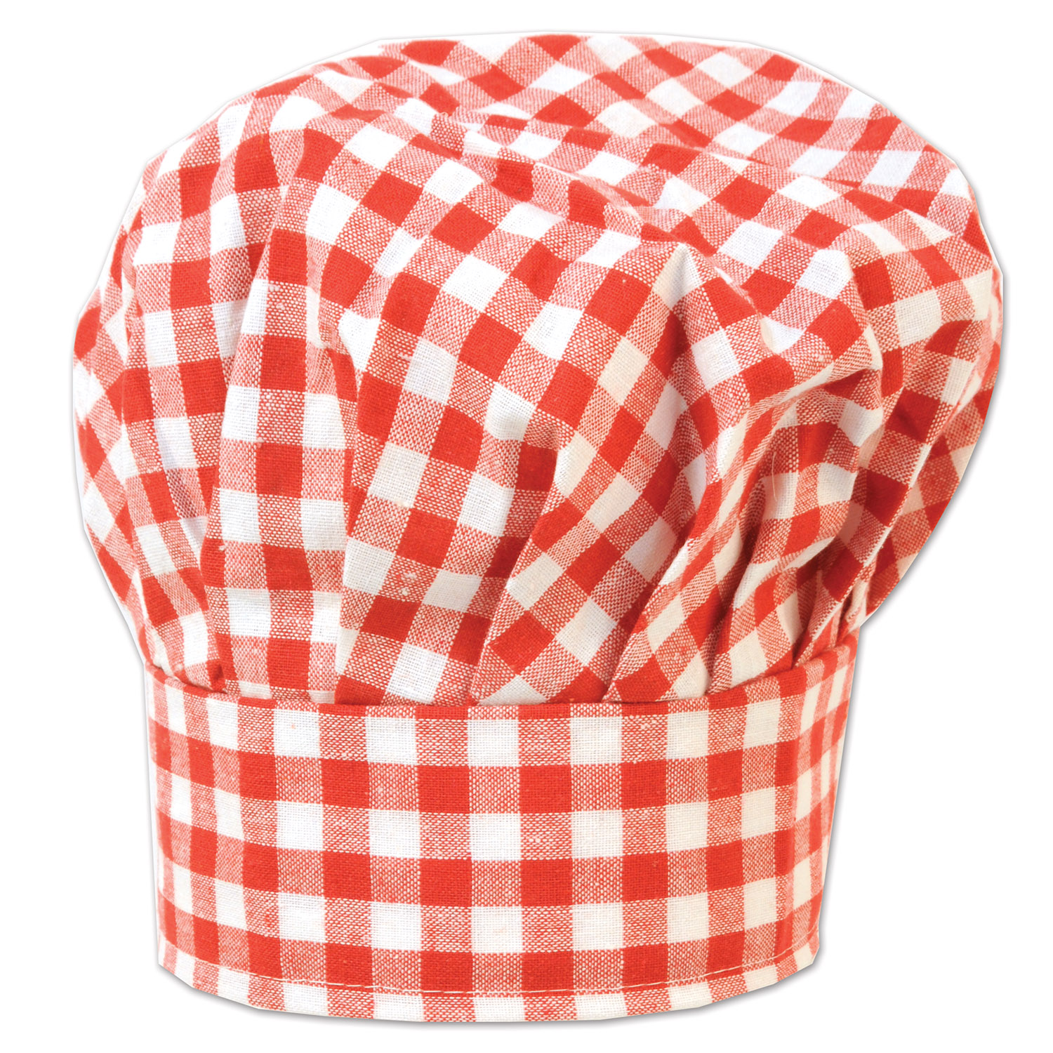 12 Pieces of Gingham Fabric Chef's Hat