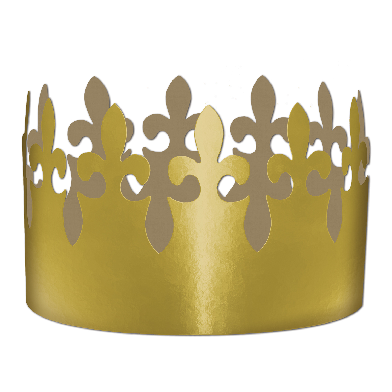 72 Pieces of Gold Foil Fleur De Lis Crown