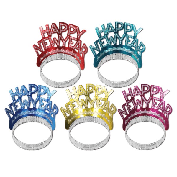 50 Pieces of Happy New Year Tiaras