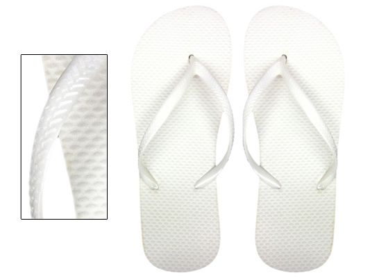 Wholesale Footwear Womens White Wedding Flip Flops