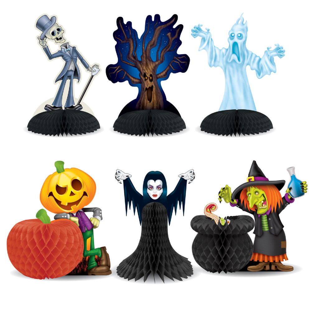 12 Pieces of Halloween Character Centerpieces