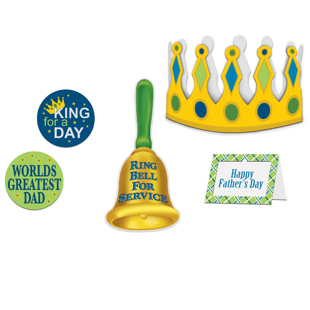 6 Pieces of Father's Day King For A Day Kit