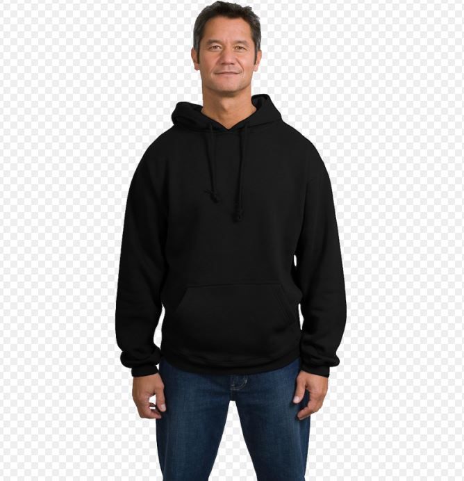 3456 Pieces of Adult Hooded Pullover Sweatshirt In Black Size xl