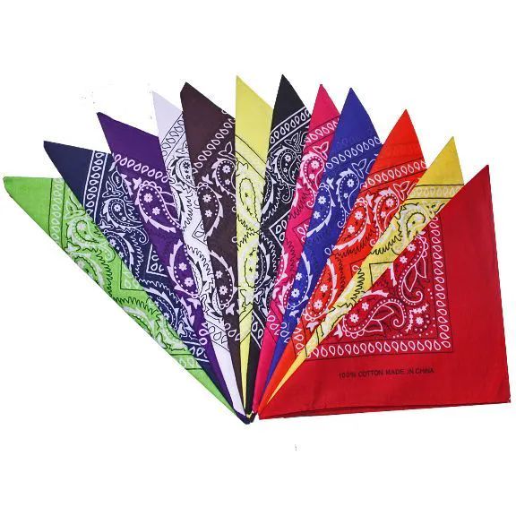 36 Pieces of Assorted Color And Prints Cotton Bandanas