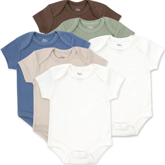 24 Packs Baby Bodysuit - Boys Colors 6 Month - Baby Apparel