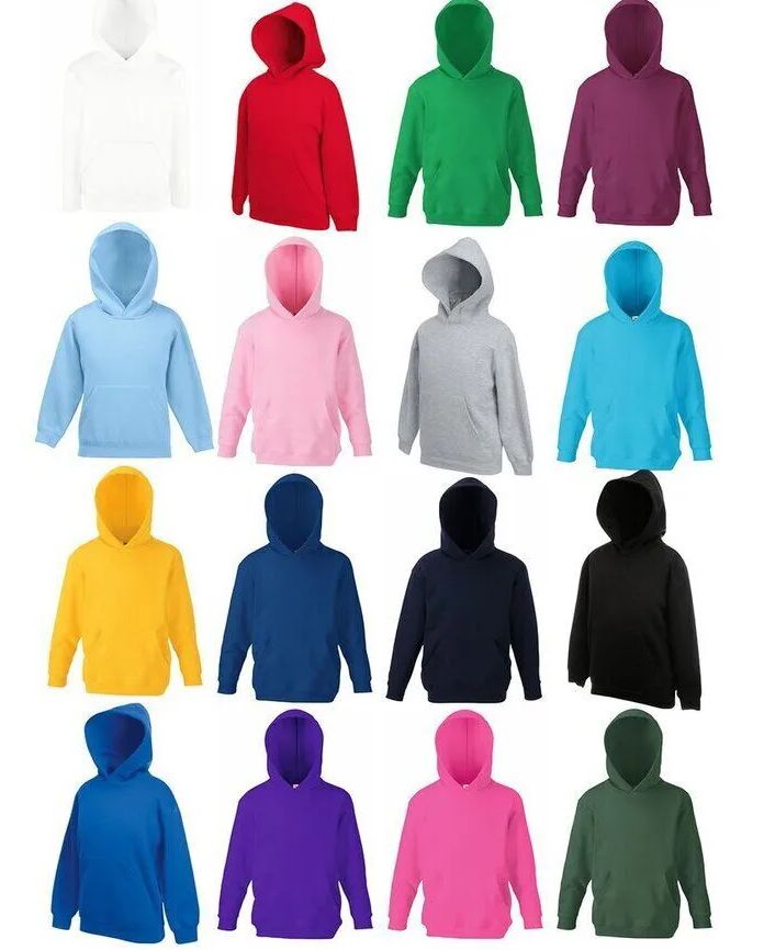 24 Pieces of Billionhats Youth Pull Over Cotton Fleece Hoodies Assorted Colors Size M