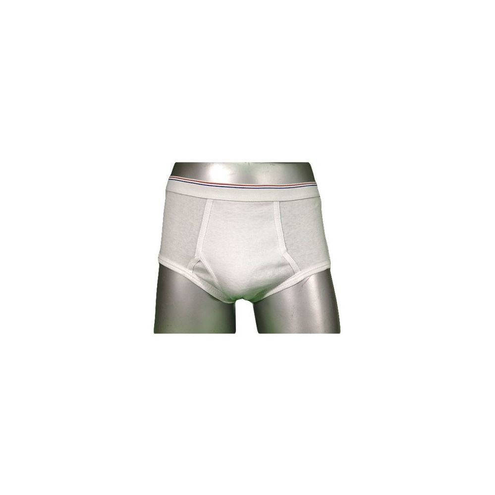 48 Pieces Fruit LooM-HaneS-Gildan Boys 3pk White Briefs In Famous Brand pk  - Boys Underwear - at 