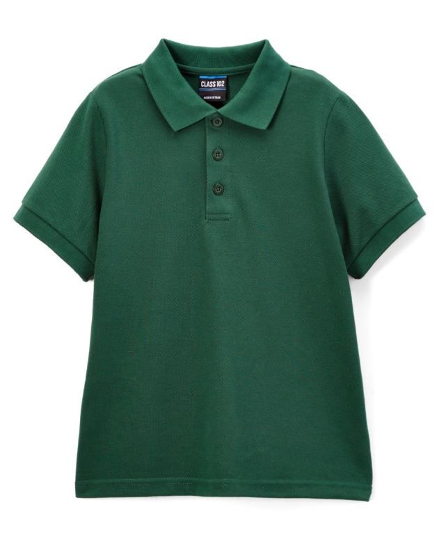 Hunter green toddler polo shirts outlet