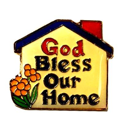 96 Pieces of Brass Hat Pin, "god Bless Our Home"