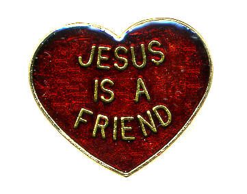 96 Pieces of Brass Hat Pin, "jesus Is A Friend"