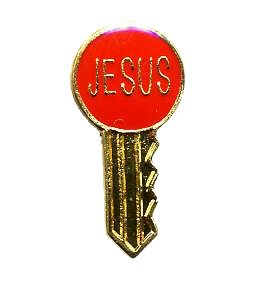 96 Pieces of Brass Hat Pin, "jesus" Key,