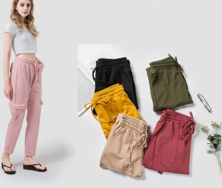 24 Pieces of Womens Capri Length Acrylic Material Pants Size xl