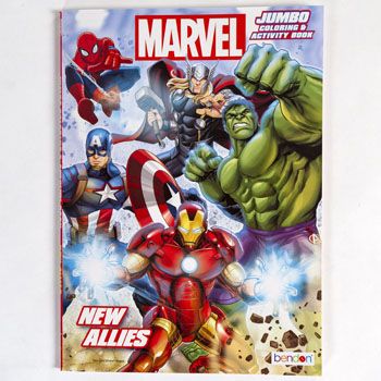 24 Wholesale Coloring Book Marvel New Allies