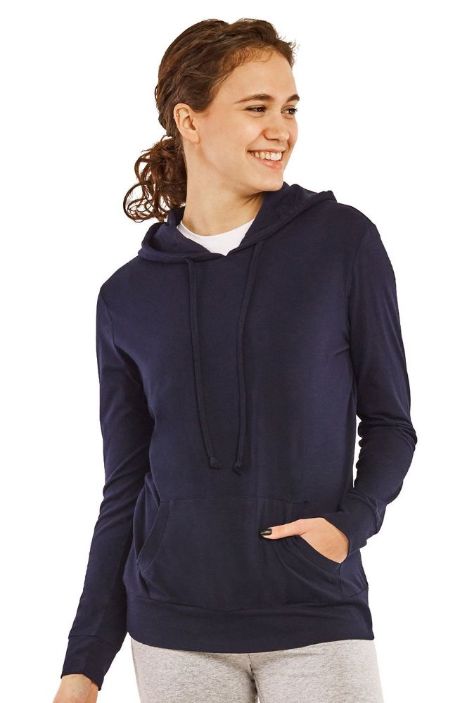 Plus Size Cotton Blend Drawstring Hoodie