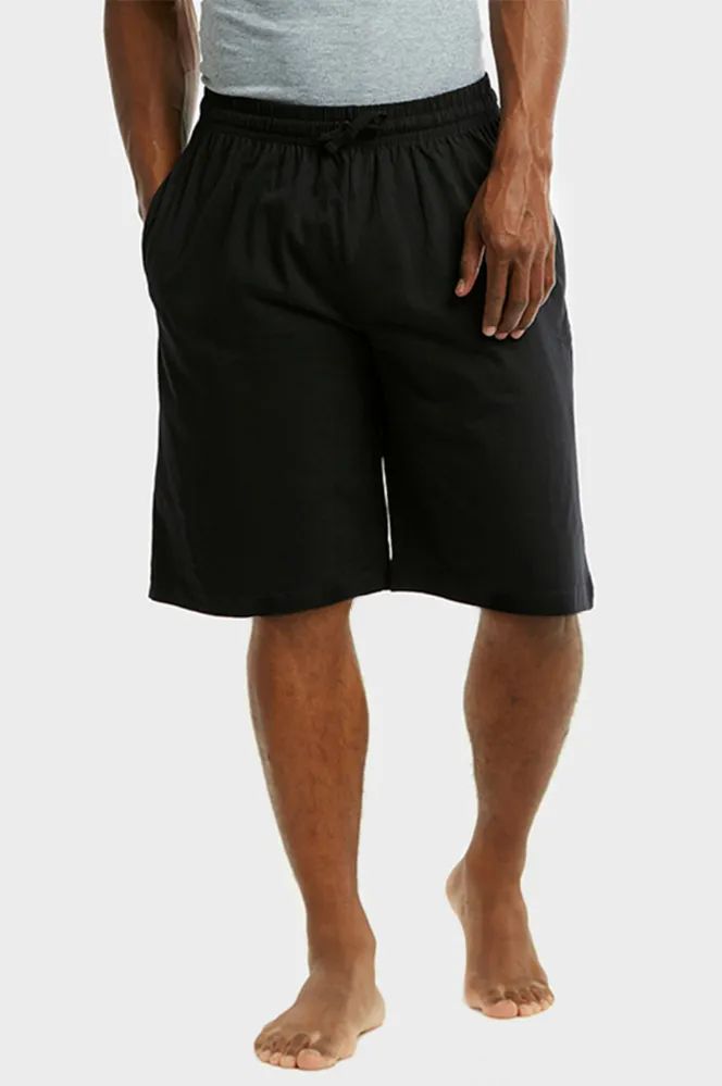 18 Pieces of Cottonbell Men's Knitted Pajama Shorts Size L