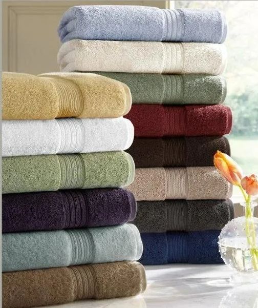6 Wholesale Designer Luxury Heavy Weight 100 Percent Egyptian Bath Towel In  Ivory - at 
