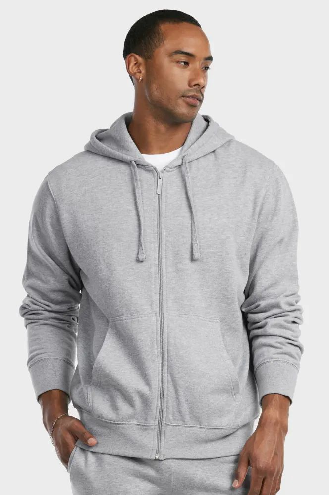 12 Pieces of Et Tu Men's Lightweight Fleece Zipper Hoodie Size L