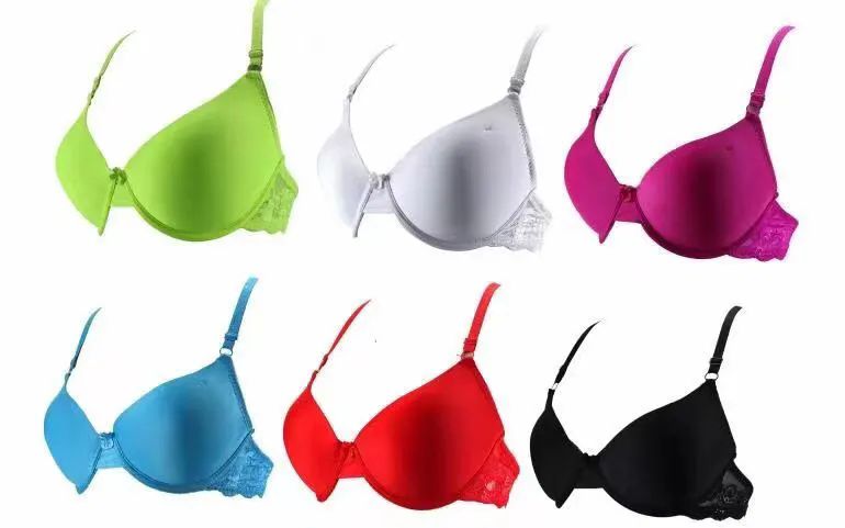 120 Wholesale Fashion Padded Bras Packed Assorted Colors With Adjustable  Straps Size 32 B To 42 D